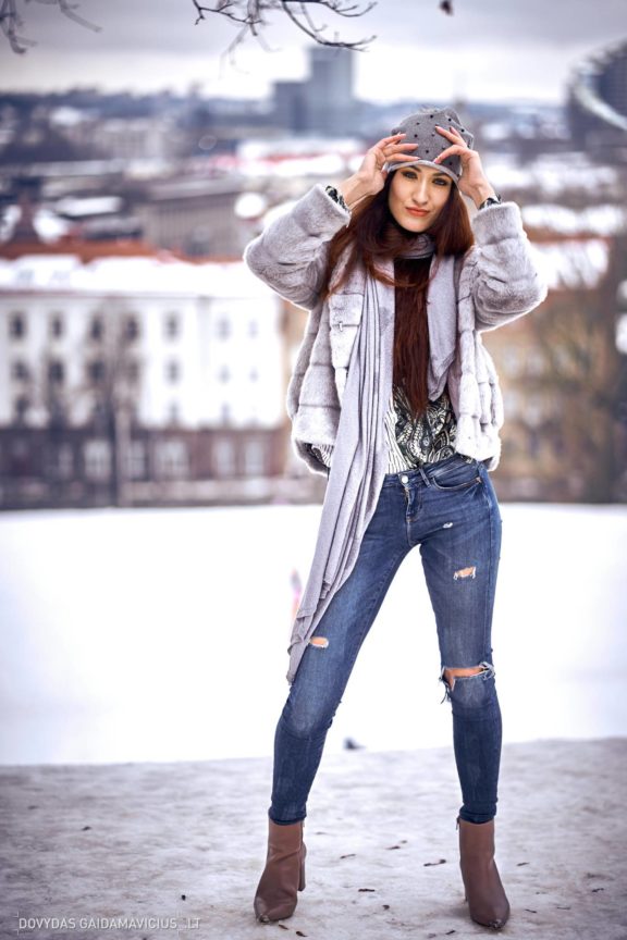 Asmeninė fotosesija: Žiema mieste Simona, Vilnius, Fotografas: Dovydas Gaidamavičius