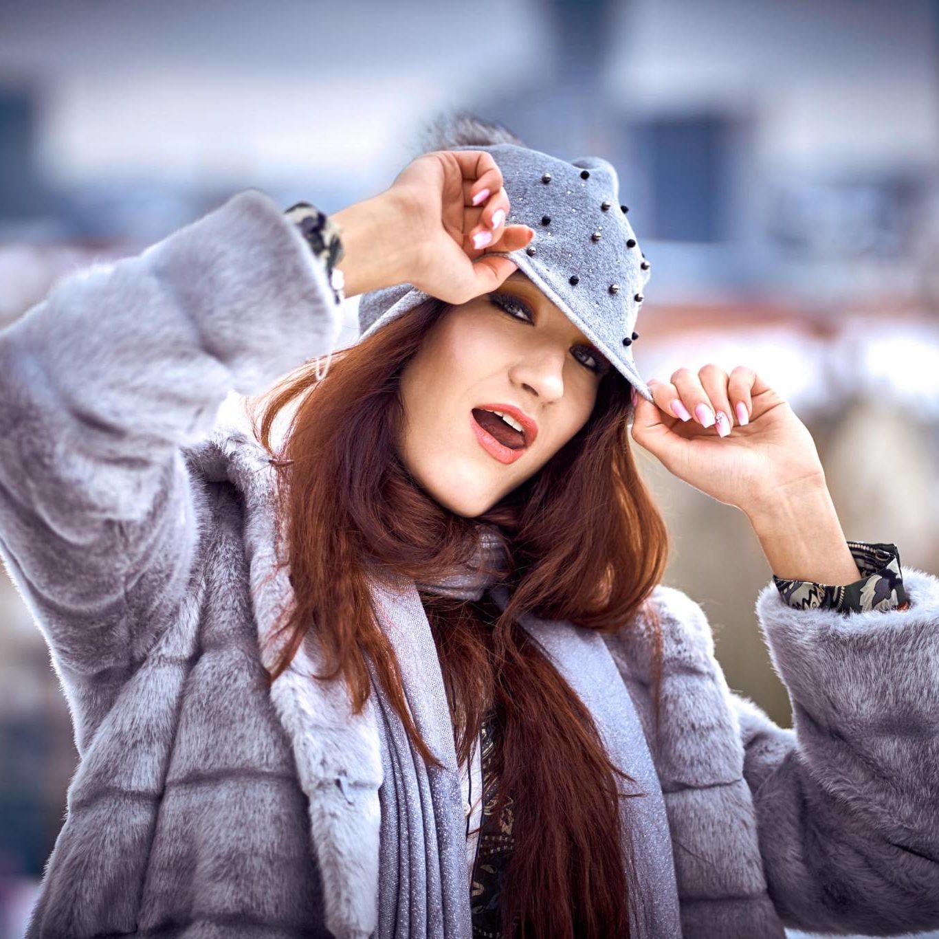 Asmeninė fotosesija: Žiema mieste Simona, Vilnius, Fotografas: Dovydas Gaidamavičius