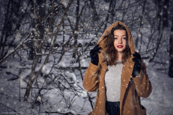 Asmeninė fotosesija: Žiema miške Dovilė Seikalytė, Vilnius Fotografas: Dovydas Gaidamavičius