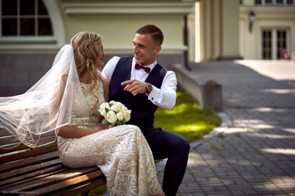 Romualda ir Artūras Vestuvės Vilniaus civilinė metrikacija, Prezidentūros kiemelis, Šv. Onos bažnyčia,  apvalaus stalo klubas BONA Lounge, Trakai