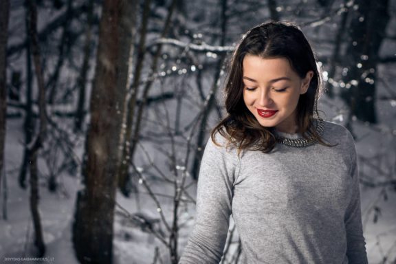 Asmeninė fotosesija: Žiema miške Dovilė Seikalytė, Vilnius Fotografas: Dovydas Gaidamavičius