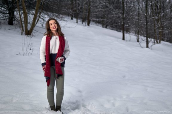 Asmeninė fotosesija: Žiema miške Dovilė Seikalytė, Vilnius Fotografas: Dovydas Gaidamavičius