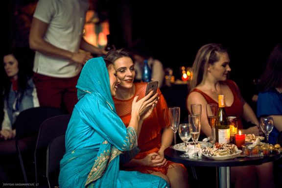 „Šokam į vakarėlį“ šokių renginys „Teatro klube“, Gintarė Malinauskaitė, Gintarės šokių ir laisvalaikio studja, Kaunas, Fotografas: Dovydas Gaidamavičius