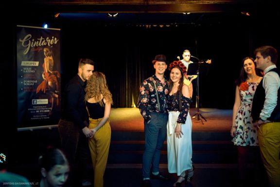 „Šokam į vakarėlį“ šokių renginys „Teatro klube“, Gintarė Malinauskaitė, Gintarės šokių ir laisvalaikio studja, Kaunas, Fotografas: Dovydas Gaidamavičius