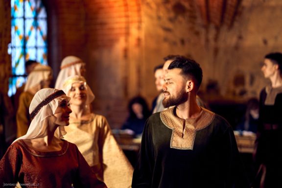 Trakų Pilis Spektaklis legenda apie Birutę ir Kęstutį Sietuva 