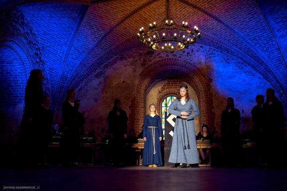 Trakų Pilis Spektaklis legenda apie Birutę ir Kęstutį Sietuva 