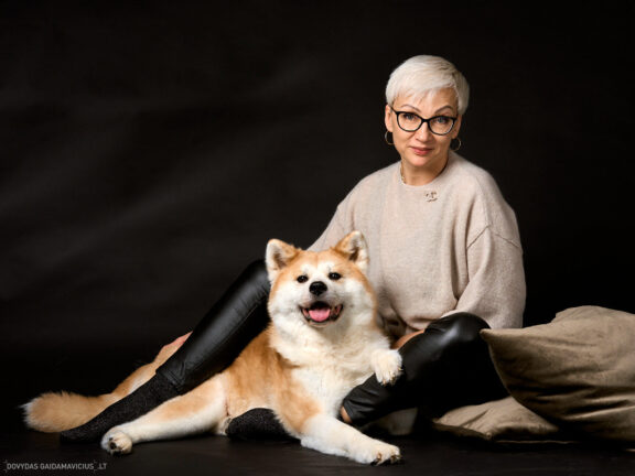 Augintinio šuns fotosesija foto studijoje, Vilnius, Šiaurės Miestelis, Žirmūnai. Akita dog photoshoot studio, Fotografas: Dovydas Gaidamavičius © www.DovydasGaidamavicius.lt www.Dovis.lt