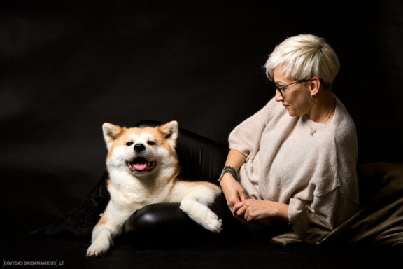 Augintinio šuns fotosesija foto studijoje, Vilnius, Šiaurės Miestelis, Žirmūnai. Akita dog photoshoot studio, Fotografas: Dovydas Gaidamavičius © www.DovydasGaidamavicius.lt www.Dovis.lt
